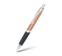 ONLINE stylo bille Sporty Rosegold, aluminium, rétractable, recharge internationale de grande capacité, indélébile, écriture bleue, clip métallique