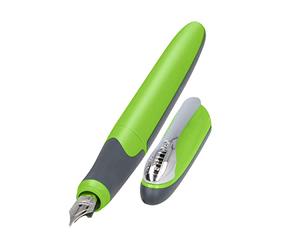 Online Stylo plume Air Vert de haute qualité au design triangulaire ergonomique, plume iridium M, rechargeable avec cartouche d´encre Kombi ou Standard y compris cartouche d´encre bleue