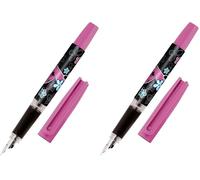 Online Stylo plume Bachelor Design heart beat avec plume iridium medium I robuste et ergonomique I filles et garçons I Cartouche d'encre bleue I Fabriqué en Allemagne (Lot de 2)