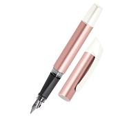 Stylo plume calligrapie - ONLINE Campus Rosegold - plume calligraphie 0,8 mm robuste, utilise des cartouches d'encre standard, rechargeable, pour filles/garçons/adultes