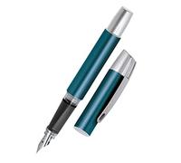 Online Stylo plume ergonomique pour l'école Campus Petrol - plume iridium M (moyenne) robuste, utilise des cartouches d'encre standard, rechargeable, pour filles/garçons/adultes