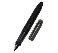 ONLINE Stylo plume ergonomique - Switch Noir - plume M (moyenne), pour cartouches d'encre standard, rechargeable, avec stylus tip, convient pour droitiers et gauchers, pour filles/garçons/adultes