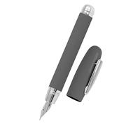 ONLINE Stylo plume Highway Anthracite I Stylo plume anthracite avec plume en iridium M I Pour cartouches d'encre standard et convertisseur I ergonomique I pour enfants et adultes