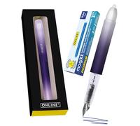 Online stylo plume magiXX Dark Shadow| 4 x cartouches magiXX (encre bleue) inclus pour écrire, effaçer et corriger en un seul geste| cadeau pour l' école et l' université
