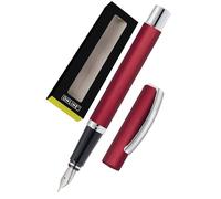 Online Stylo plume Vision Berry, stylo en aluminium, plume en iridium medium, convient aux cartouches d'encre standard et aux convertisseurs, rechargeable, en boîte cadeau