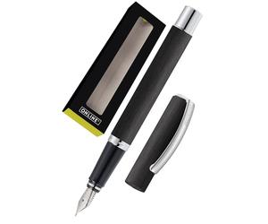 Online Stylo plume Vision Noir, stylo en aluminium, plume en iridium medium, convient aux cartouches d'encre standard et aux convertisseurs, rechargeable, en boîte cadeau