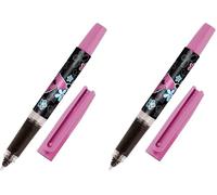 Online Stylo roller à cartouche d'encre Bachelor Design heart beat, pour droitiers et gauchers, poignée ergonomique, roller, cartouches d'encre standard, y compris cartouche combi bleue (Lot de 2)
