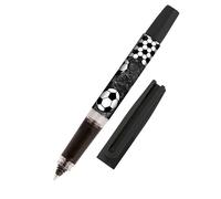 Online Stylo roller à cartouche d'encre Bachelor Design football, pour droitiers et gauchers, poignée ergonomique, roller, cartouches d'encre standard, y compris cartouche combi bleue