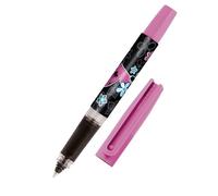 Online Stylo roller à cartouche d'encre ONLINE Bachelor Design heart beat, pour droitiers et gauchers, poignée ergonomique, roller, cartouches d'encre standard, y compris cartouche combi bleue
