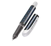 Online stylo roller Blue Style ergonomique – poignée souple, cartouches standard rechargeables, bleu