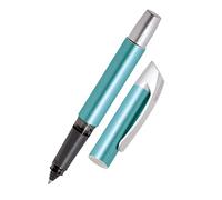 Online stylo roller ergonomique Campus Turquoise │ pour l'école et le lycée │ poignée souple pour gauchers et droitiers │ cartouches d'encre standard, rechargeable │ roller à cartouches