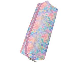 Online Trousse Scolaire colorée, fourre-Tout pour l'école et lycée, étui à Crayons pour Filles et garçons, Grande capacité, Design Mermaid