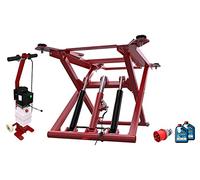 OnlineMoto24 Élévateur à ciseaux mobile DSLP 6062 - Cric - Plate-forme de travail - Dispositif de levage - Modèle 2021, accessoires inclus - 2,8 T - Couleur: Rouge / 400Volt