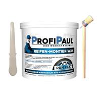 OnlineMoto24 Runflat Pâte de montage pour pneus Bleu 5 kg Avec pinceau pour pneus Runflat & larges