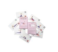 OnlinePilatesClasses Planche de réformateur de Pilates avec tutoriels vidéo gratuits, cartes flash de fitness avec 79 cartes à tous niveaux pour exercices à domicile, réformateur non inclus