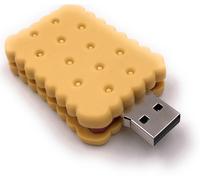Onlineworld2013 Biscuit Biscuit à grignoter Double biscuit chocolat Funny Clé USB 128 GB USB 3.0