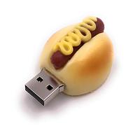 Onlineworld2013 Hot Dog Fast Food Sausage Bun Funny Clé USB 32Go USB 2.0