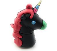Onlineworld2013 Unicorn Licorne Créature mythique noire Funny Clé USB 128 Go USB 3.0