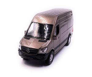 Onlineworld2013 Voiture de modèle Sprinter Panel Van Gold à l'échelle 1:34 (Licence)