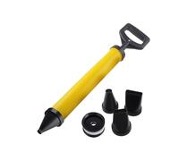 ONLISUM Pistolet à joints pour mortier avec 4 buses, 1 piston en caoutchouc de rechange, presse à mortier, pompe à mortier manuelle en béton avec accessoires, pistolet à mortier DIY pour mortier