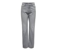ONLJACI MW Straight DNM STY672, Medium Grey Denim, 28W x 30L