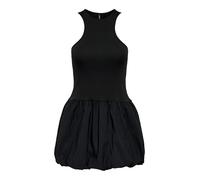 Onllia JRS Robe Courte en mélange de Ballons S/L, Noir, M