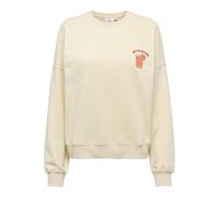 Onlliny L/S O-Neck Print CS SWT, Ecru, M