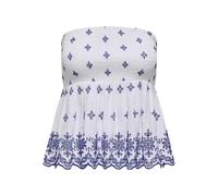 Onllou Life EMB Haut Bandeau WVN, Blanc éclatant., L