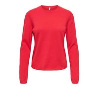 Only Pull femme ONLLoyal – col rond, manches longues – Rouge, taille S