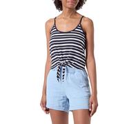 Onlmay Life S/L Short Knot Top Box JRS, Night Sky/Stripes : Cloud Dancer (Ella), L