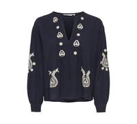 Onlmoon L/S EMB Top WVN Noos