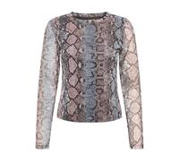 Onlnova L/S Haut en Maille, Bleu Gris, XS