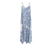 Onlnova Life Vis Roxy Robe Longue AOP, Bleu Mazarine., S