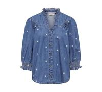 Onlraya Daisy EMB DNM AKM T-Shirt 3/4