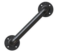 ONLT 30cm main courante,main courante pour escalier noir,Rampe d'escalier,rampe escalier de Barre de Garde de rétro de Tuyau de Fer de Vent Industriel,pour les escaliers,les murs,loft,couloir