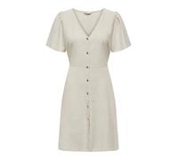 Only Robe-chemise ONLVita Life Linen manches courtes Pumice Stone S