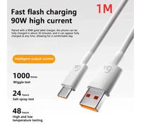 (Only 1M cable) Chargeur 90W, charge Turbo rapide et efficace, adaptateur d'alimentation mural, câble de Type C 1/1, 5/2 M 6A pour Mi 15 14 13 Ultra Pro POCO X7 X6 Pro.[U4]
