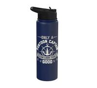 Only A Pontoon Captain | Bateau Pontoon Stainless Steel Insulated Water Bottle