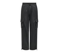 ONLY A/S ONLCASHI Cargo Pant WVN Noos, Pantalons Femme, Raven, LW / 32L