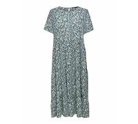ONLY Onlabigail Life S/S Midi Dress WVN Noos Robe, Night Sky/AOP : Abigail Mini Flowers 01, 38 Femme