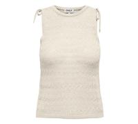 Only Aggie Sleeveless T-shirt Beige S Femme