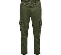 Only And Sons Dean Cargo Trousers Nuit Olive 34W L Male