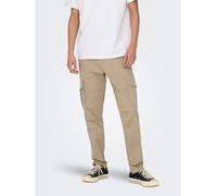 Only & Sons Pantalon cargo 'ONSDean' chamois, Taille 30
