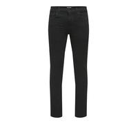 Only and Sons Loom Homme Jean Noir W36L32 99% Coton, 1% Élasthanne Slim Fit