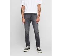 Only And Sons Men's Skinny Jeans Denim gris 30W R Male