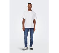 Only And Sons Men's Tapered Jeans Denim bleu moyen 34W R Male