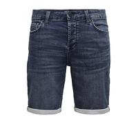 Only and Sons ONSPly Life Reg D Blue Slim Fit - Short Homme Short Bleu M