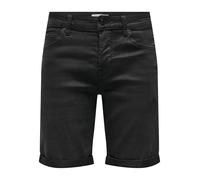 Only and Sons Ply Life Reg Homme Short Noir M 72% Coton, 26% Polyester, 2% Élasthanne Slim Fit