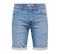 Only & Sons Short Ply Life Homme Bleu coupe slim 75% coton 24% polyester 1% élasthanne M