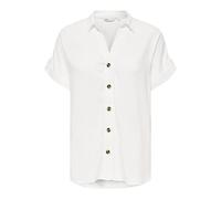 ONLY Asmin S/S WVN Noos T-Shirt, Blanche-Neige, M
